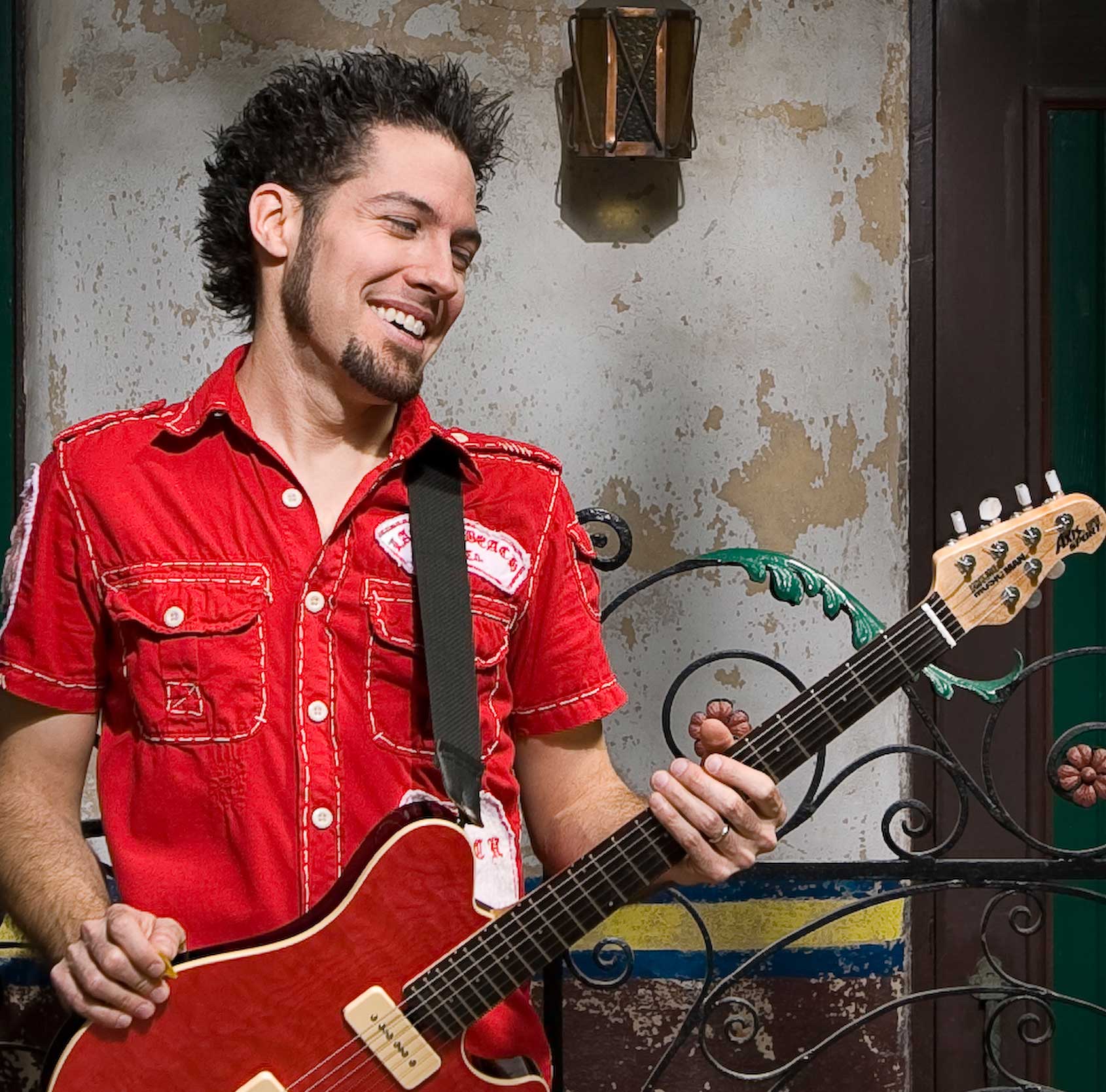 Hamilton Loomis with guitar